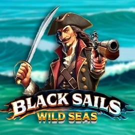Black Sails Wild Seas slot logo by Infinity Dragon Studios at Glorion Casino