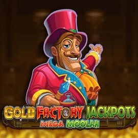 Gold Factory Jackpots Mega Moolah slot icon by Aurum Signature Studios, available at Glorion Casino
