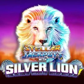 Stellar Jackpots with Silver Lion logo – Jackpots by Lightning Box Game at Glorion Casino